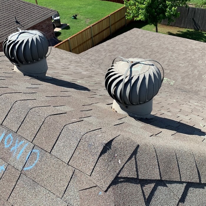 A roof inspection for a residential shingle roof system.