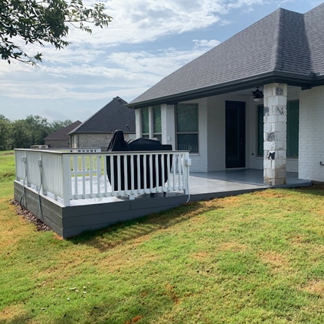 Deck and patio